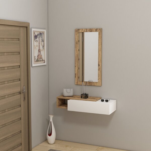 Hanah Home Sideboard Atlantic Pine White Vien - Atlantic Pine, White