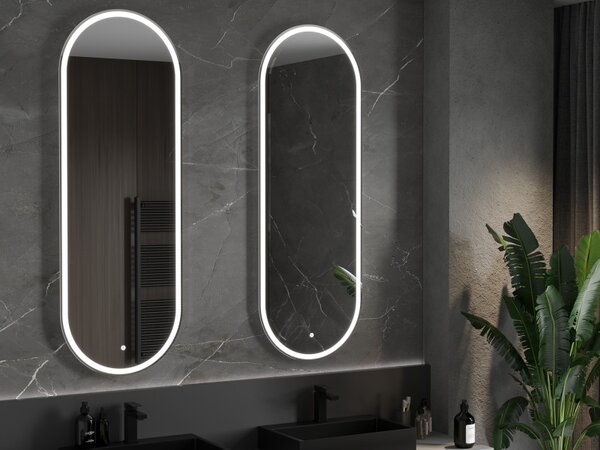 Mexen Bono, LED fürdoszobai tükör háttérvilágítással 55 x 155 cm, 6000K, páramentesíto, 9816-055-155-611-00