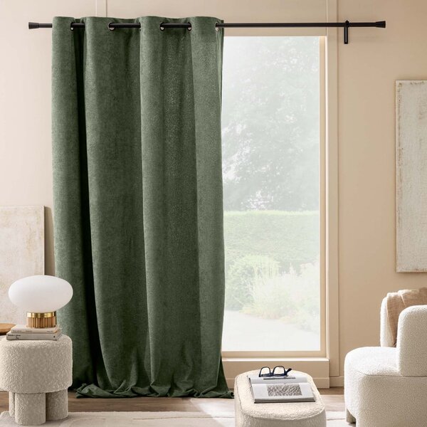 Zöld buklé függöny 140x260 cm Winona – douceur d'intérieur