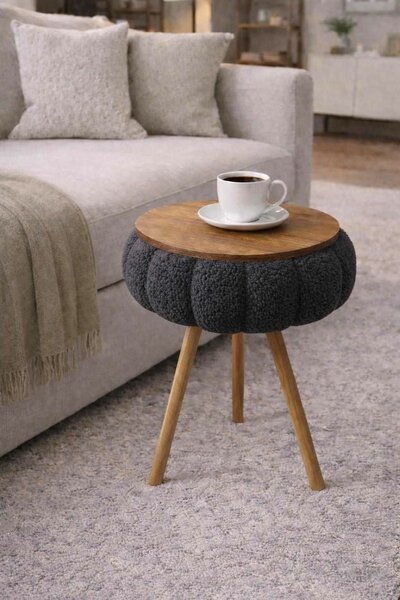 Hanah Home Oldalasztal Antracit Papatya Zgn - Antracit
