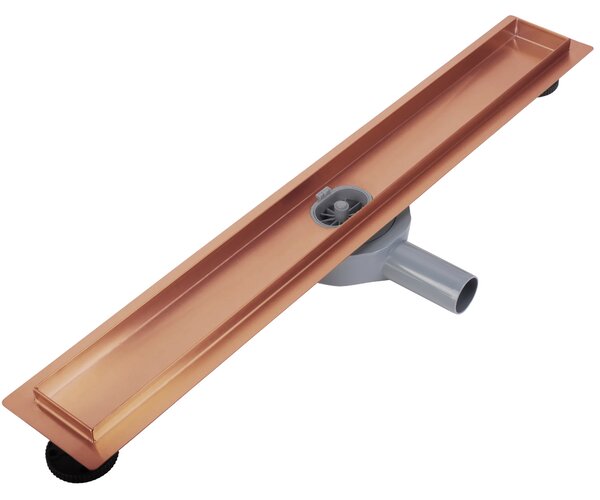 Rea Neox Pro, zuhany lefolyó 60cm 360 fokban forgó szifonnal, rézmatt, REA-G4800