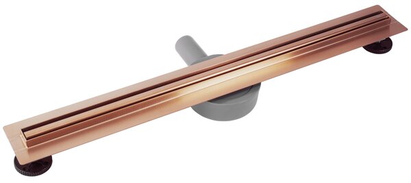 Rea Neox Pro Slim, 70 cm-es zuhanylefolyó 360 fokban forgó szifonnal, rézmatt, REA-G4806