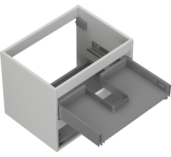 Mexen Box-A, fali szekrény 60 cm, 2 fiók, matt szürke, 91AX0-0600-470-2-62