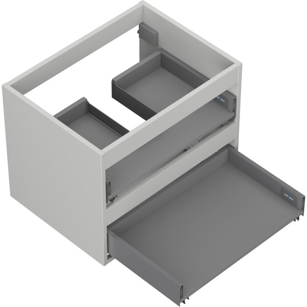 Mexen Box-A, fali szekrény 60 cm, 2 fiók, matt szürke, 91AX0-0600-470-2-62