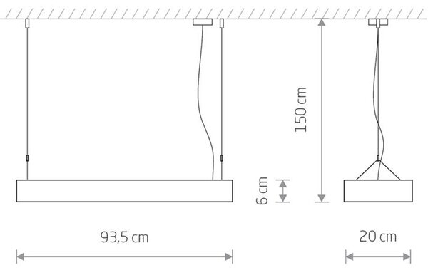 Lámpa Nowodvorski SOFT LED WHITE 90X20 7545