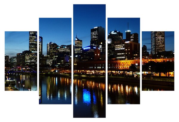 Éjszaka Melbourne-ben (150x105 cm)