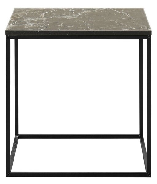 Hanah Home Fekete Márvány Kisasztal Shp-950-Qq-1