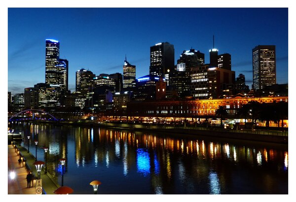Éjszaka Melbourne-ben (90x60 cm)