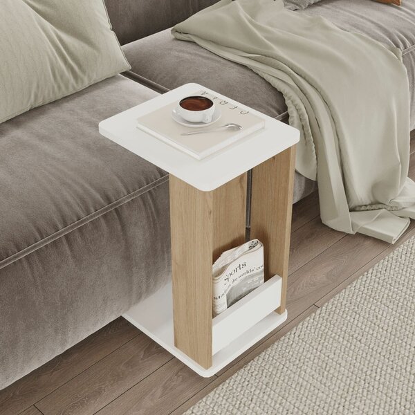 Hanah Home Lerakóasztal Tölgy-fehér MIN1-SW