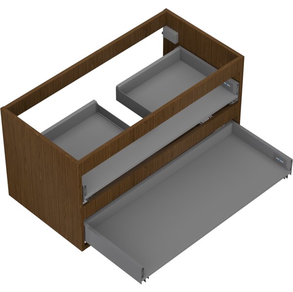 Mexen Box-A, fali szekrény 90 cm, 2 fiók, diófa, 91AX0-0900-470-2-86