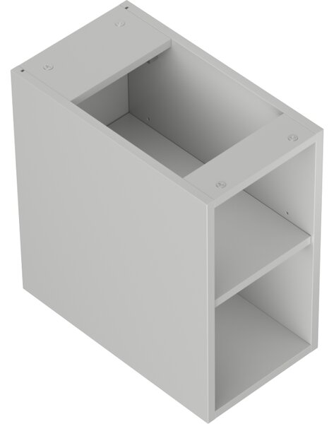 Mexen Box-A, nyitott szekrény polccal 25 cm, matt szürke, 91AX2-0250-470-0-62