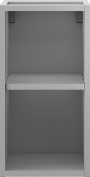 Mexen Box-A, nyitott szekrény polccal 25 cm, matt szürke, 91AX2-0250-470-0-62