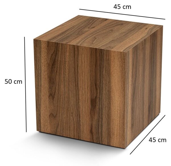 Hanah Home Side Table Venezia Walnut Küp - Venezia Walnut