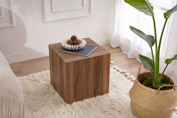 Hanah Home Side Table Venezia Walnut Küp - Venezia Walnut