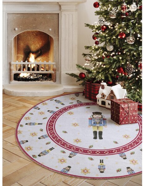 Piros kerek szőnyeg karácsonyi mintával ø 160 cm Toy's Delight Nutcracker – Villeroy&Boch