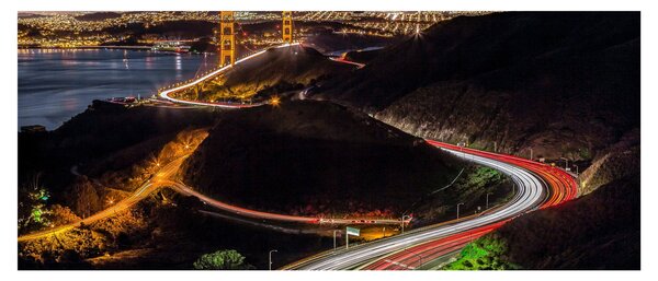Kép - Golden Gate Bridge (120x50 cm)