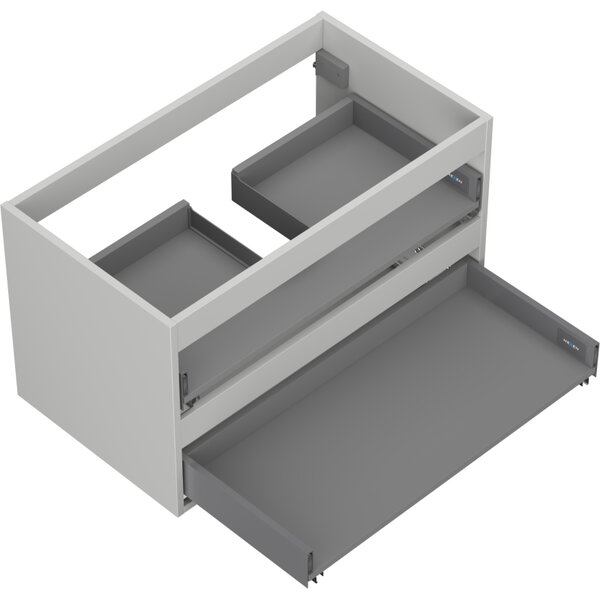 Mexen Box-A, fali szekrény 80 cm, 2 fiók, matt szürke, 91AX0-0800-470-2-62