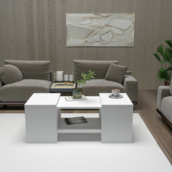 Hanah Home Dohányzóasztal szett Fehér Sartos - Fehér