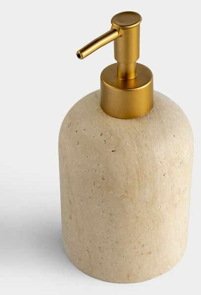 Aberto Design Soap Dispenser Beige Matte Gold Etern - Beige, Matte Gold