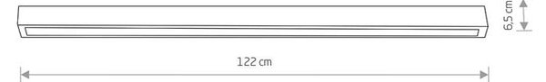 Lámpa Nowodvorski STRAIGHT LED BLACK CEILING 120 7600