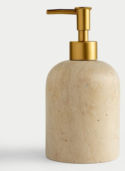 Aberto Design Soap Dispenser Beige Matte Gold Etern - Beige, Matte Gold