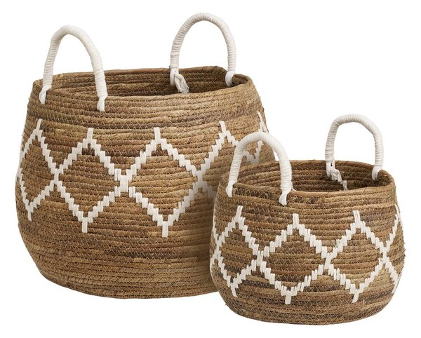 Vesszőfonott tárolókosár szett 2 db-os ø 41x32 cm Altea – House Nordic