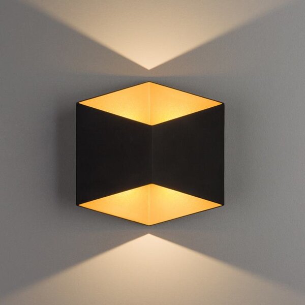 Lámpa Nowodvorski TRIANGLES LED BLACK-GOLD 8141