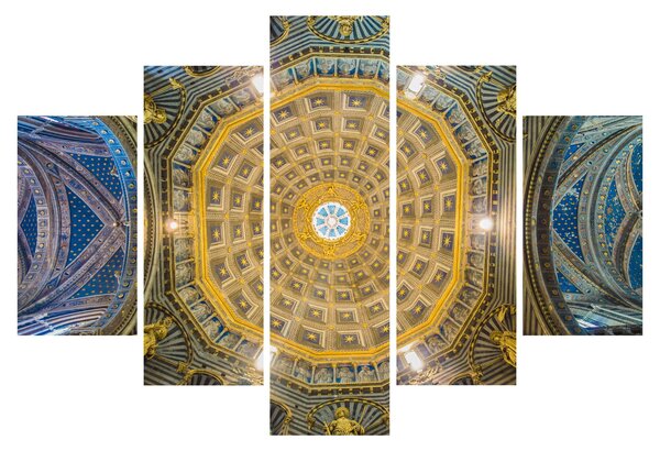 A Siena templom mennyezetének képe (150x105 cm)