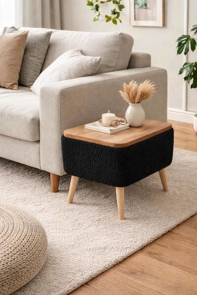 Hanah Home Lerakóasztal Fekete Nora - Fekete