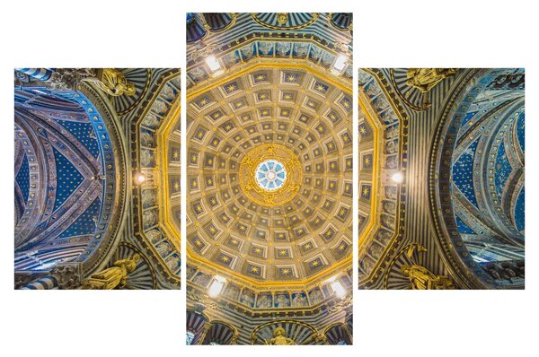 A Siena templom mennyezetének képe (90x60 cm)