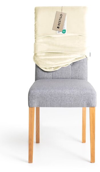 Krémszínű gumis szék huzat 48 cm Sento – Restilo