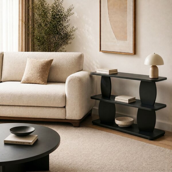 Hanah Home Armonia oldalasztal - Fekete