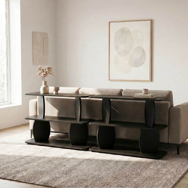 Hanah Home Armonia oldalasztal - Fekete