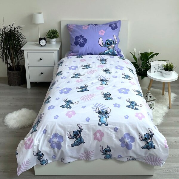 Egyszemélyes pamut gyerek ágyneműhuzat 140x200 cm Lilo and Stitch – Jerry Fabrics