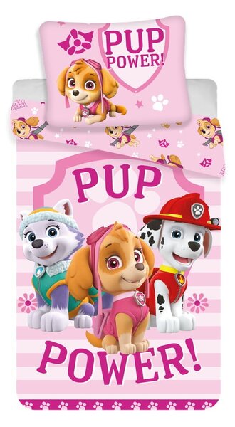Egyszemélyes pamut gyerek ágyneműhuzat 140x200 cm Paw Patrol – Jerry Fabrics