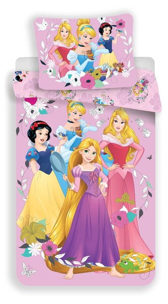 Egyszemélyes pamut gyerek ágyneműhuzat 140x200 cm Princess – Jerry Fabrics