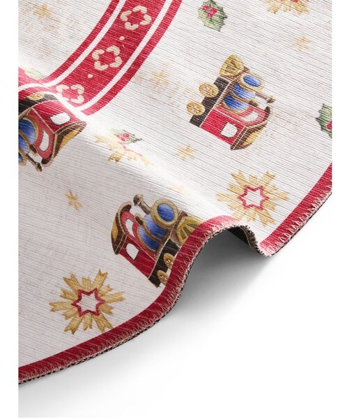 Piros kerek szőnyeg karácsonyi mintával ø 160 cm Toy's Delight Train – Villeroy&Boch