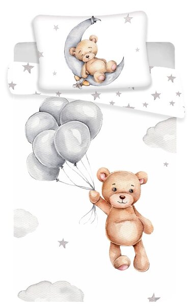 Pamut ágyneműhuzat babaágyhoz 100x135 cm Teddy Bear – Jerry Fabrics