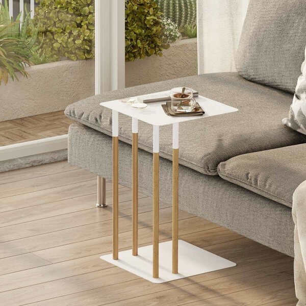 Hanah Home Catania fehér oldalasztal