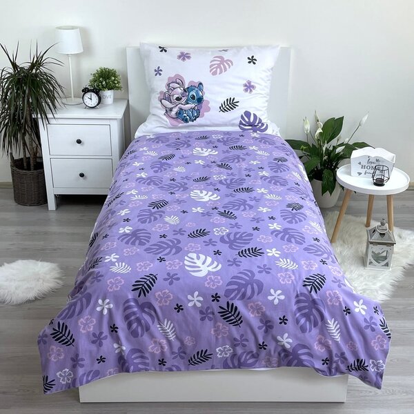 Egyszemélyes pamut gyerek ágyneműhuzat 140x200 cm Lilo and Stitch – Jerry Fabrics