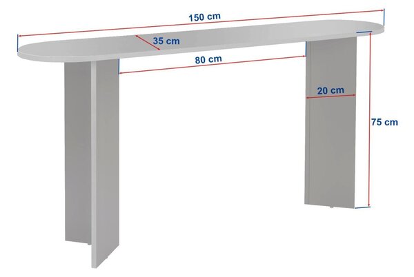 Hanah Home Sideboard Travertine Venezia Walnut Sira - Travertine, Venezia Walnut