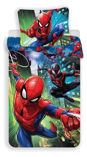 Egyszemélyes pamut gyerek ágyneműhuzat 140x200 cm Spider-man – Jerry Fabrics