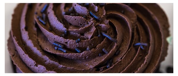 Kép - Csokoládé Cupcake (120x50 cm)