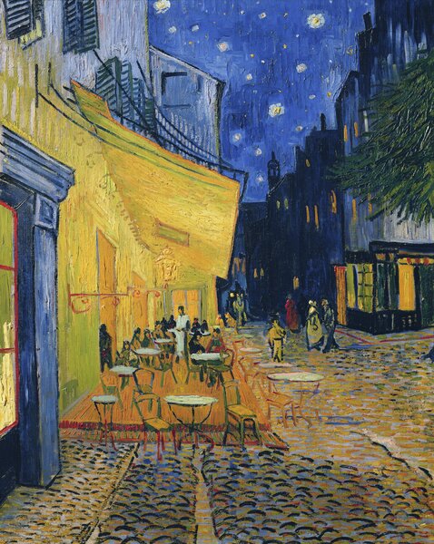 Gogh, Vincent van - Reprodukció Éjszakai Kávézó terasz, (30 x 40 cm)