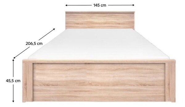 Franciaágy 140 cm