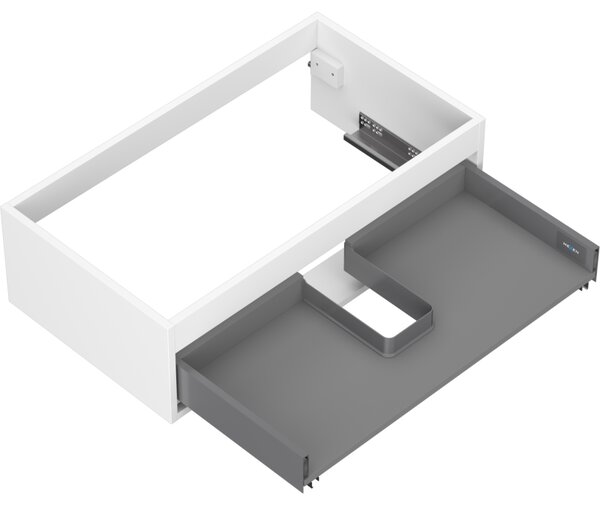 Mexen Box-A, fali szekrény 80 cm, 1 fiók, matt fehér, 91AX0-0800-235-1-01