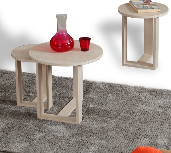Hanah Home Összetolható asztal szett (3 darab) Oak Mira - Tölgy