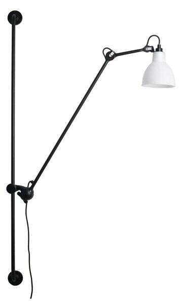 Fali Lámpa Lampe Gras, 214 Round, Fekete, Nappali, Fém, Dizájn
