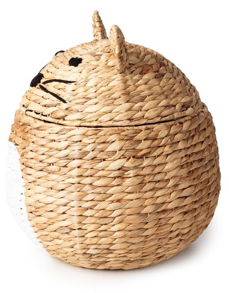 Natúr színű vízijácint játéktároló kosár ø 40x43 cm Cat – Compactor