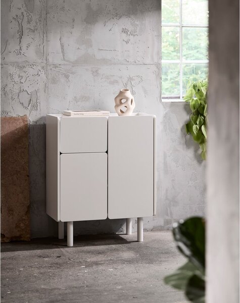 Fehér szekrény 80x100x40 cm Bera – Unique Furniture